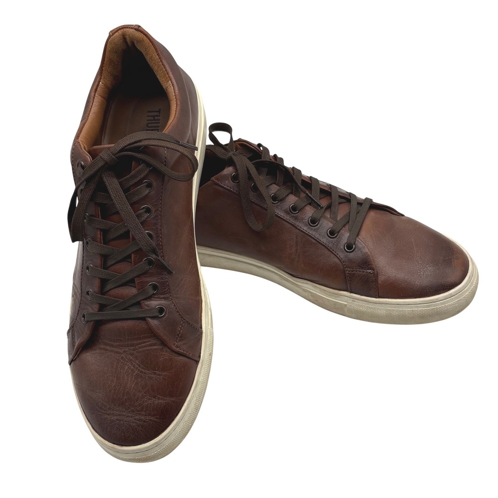 Thursday Boots Premier Low Top Leather Sneakers Casual Brown Mens Shoes Size 13